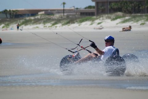 Cruising in Buggy on Kite Beach