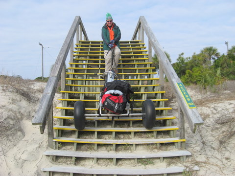 Stairs at kite beach